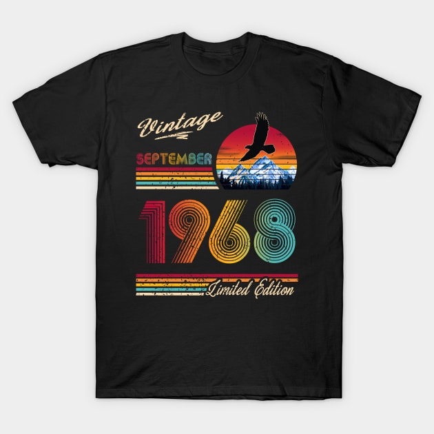 September 1968 Birthday T-Shirt by Green Splash